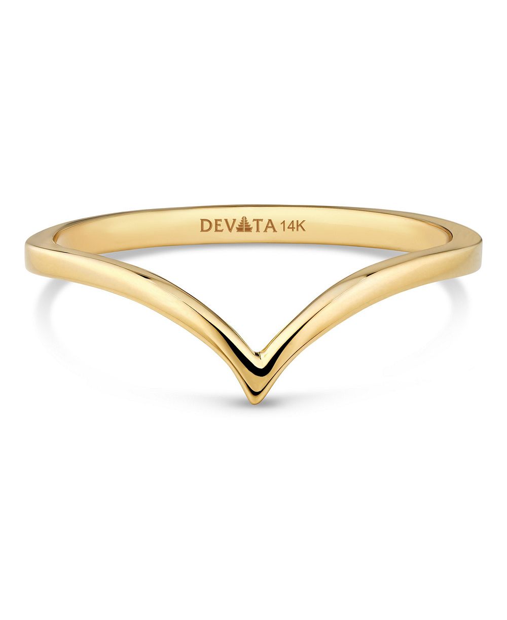 Кольцо Devata Chevron из золота 14K