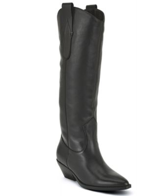 Nine West Women's Asken Western Block Heel Dress Boots