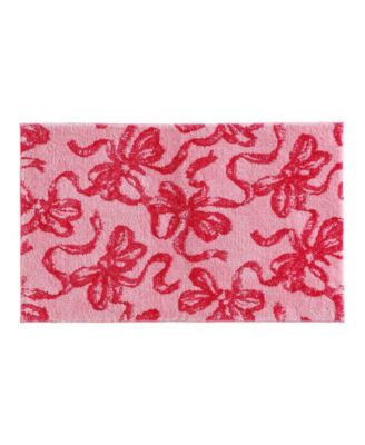 Betsey Johnson коврик для ванной Plush Ballet Bows, 20" x 30"