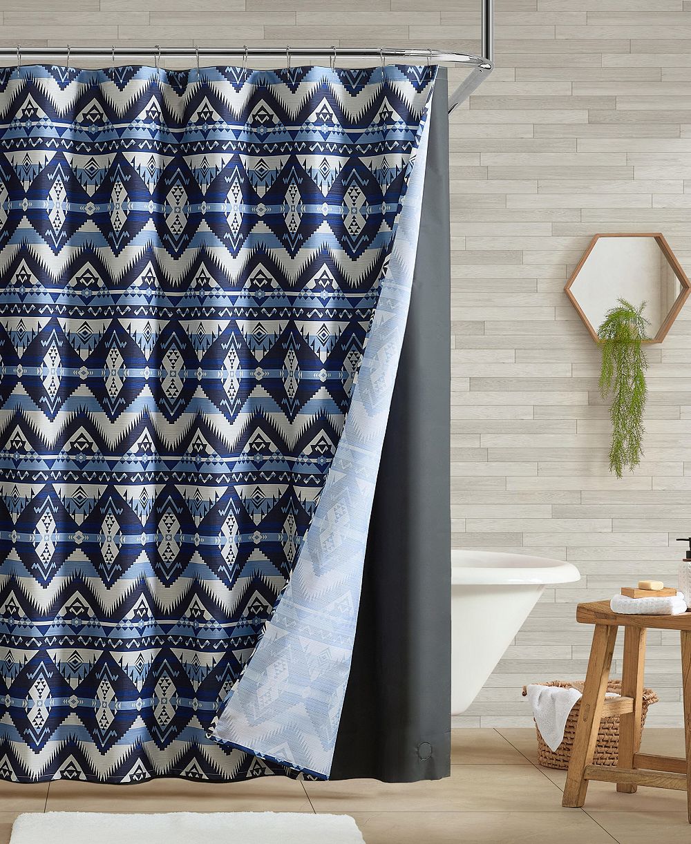 Wrangler Jesse Printed Shower Curtain, 72" x 72"
