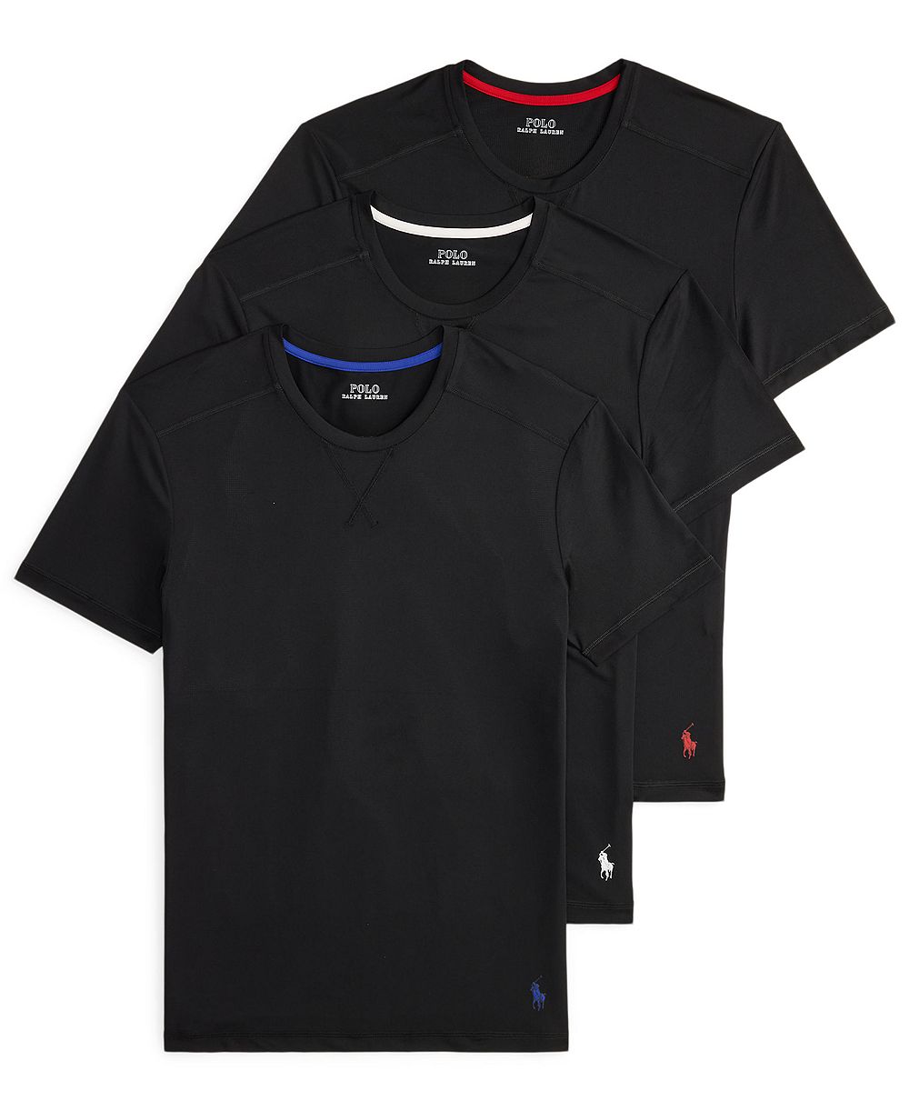 Мужская майка Polo Ralph Lauren Performance Sport Crewneck, 3 шт.