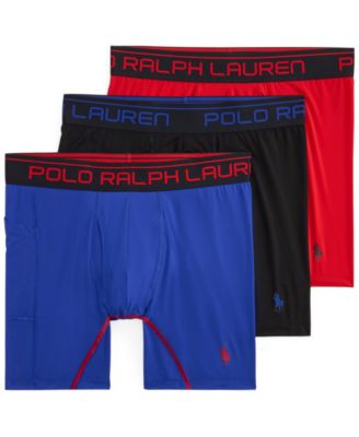Polo Ralph Lauren Men's Performance Sport Side Pocket With Boxer Brief, 3-Pack