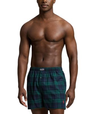 Polo Ralph Lauren Men's Plaid Single Button Fly Boxer