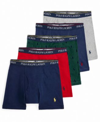 Polo Ralph Lauren Men's Classic-Fit Cotton Boxer Briefs, 5-Pack