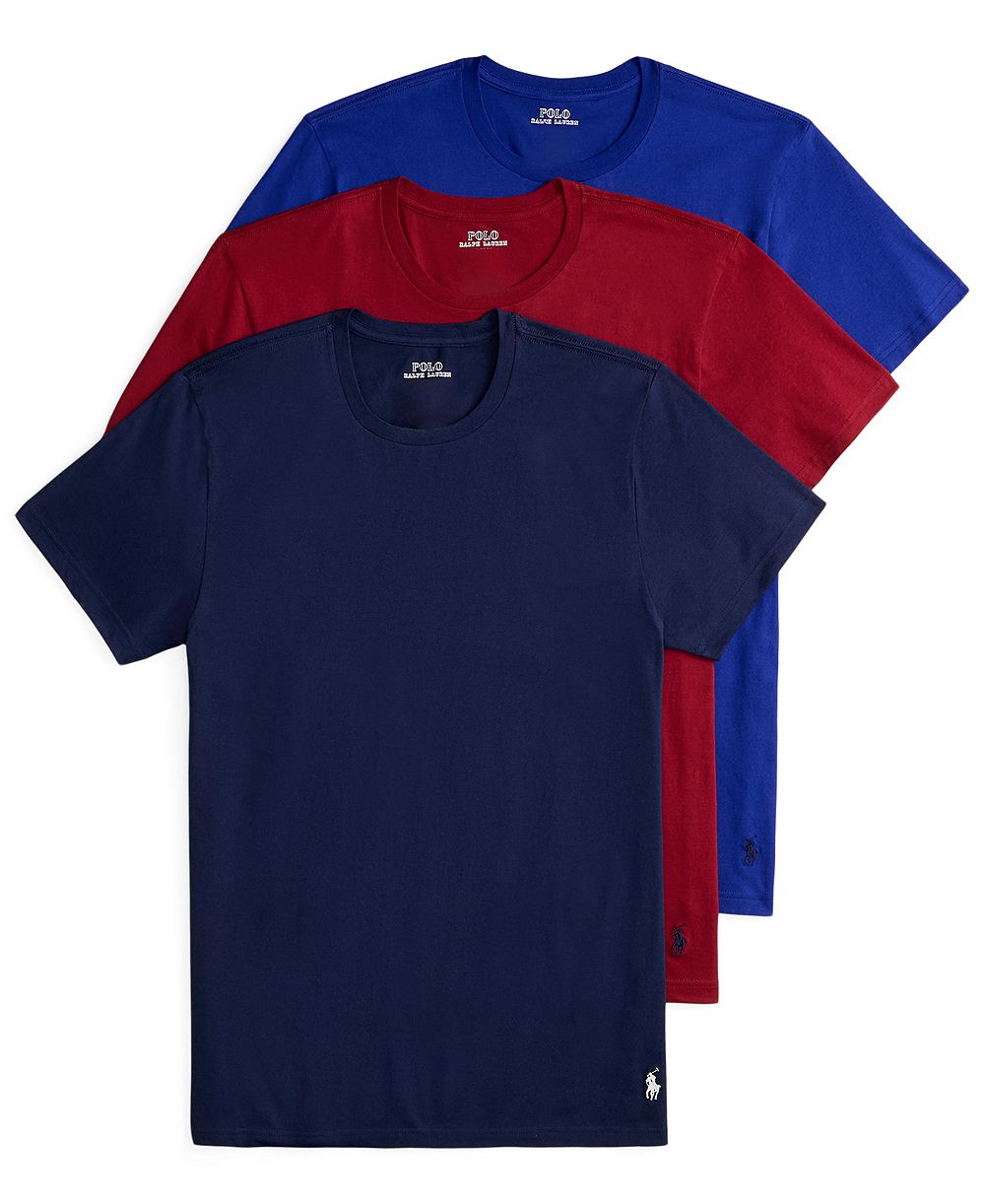 Polo Ralph Lauren Men's Classic-Fit Cotton Undershirt, 3-Pack