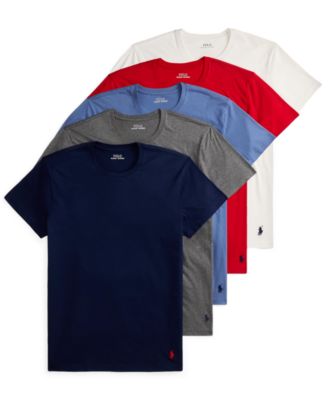 Polo Ralph Lauren Men's Classic-Fit Cotton Undershirt, 5-Pack