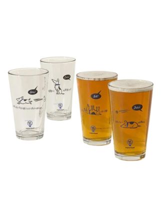 Uncommon Goods Bad Dog Tumblers, Set of 4