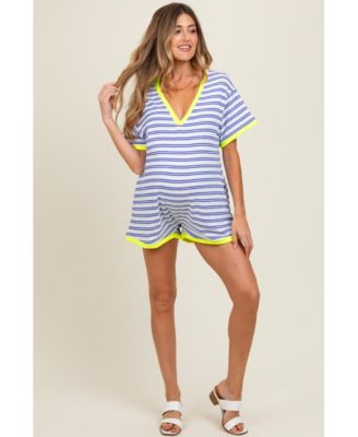 Женский ромпер Pinkblush Waffle Knit V-Neck Short Sleeve