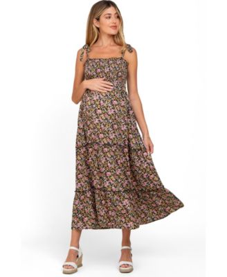 Макси-платье Pinkblush Women's Multi-Color Floral Sleeveless Tiered