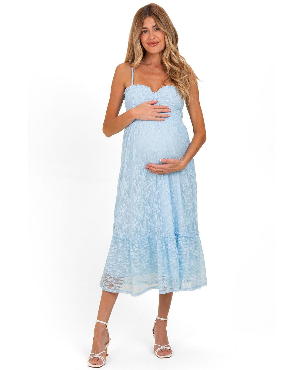 Платье Pinkblush Women's Light Sleeveless Lace Maxi кружевное без рукавов