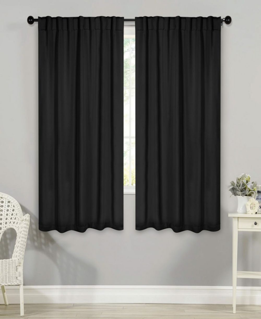 Шторы Superior Solid Blackout, машинная стирка, с задними петлями