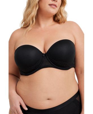 Torrid Women's Plus Size Strapless Push-Up Smooth Lace Bra