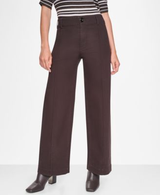 Женские широкие джинсы DKNY Jeans с высокой посадкой