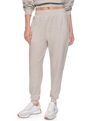 Женские джинсы-джоггеры DKNY Jeans Rhinestone High-Rise