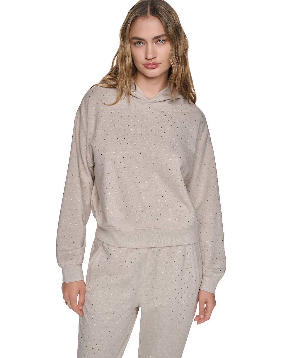 Женское свитшот DKNY Jeans Rhinestone Hooded Pull-On