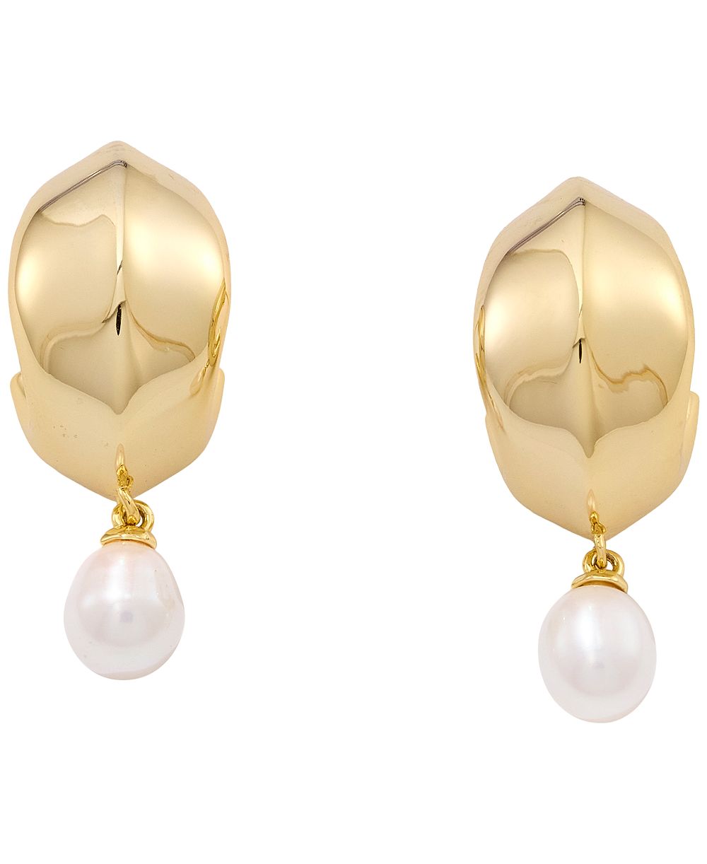Маленькие серьги-кольца Kendra Scott Oakland с речным жемчугом