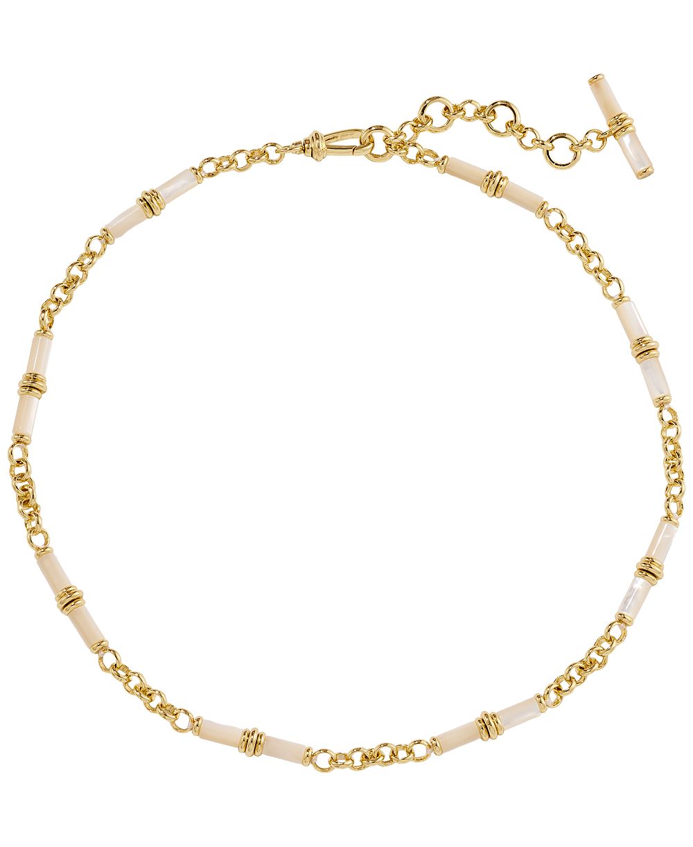 Kendra Scott Bree Beaded-Link Imitation Pearl Necklace