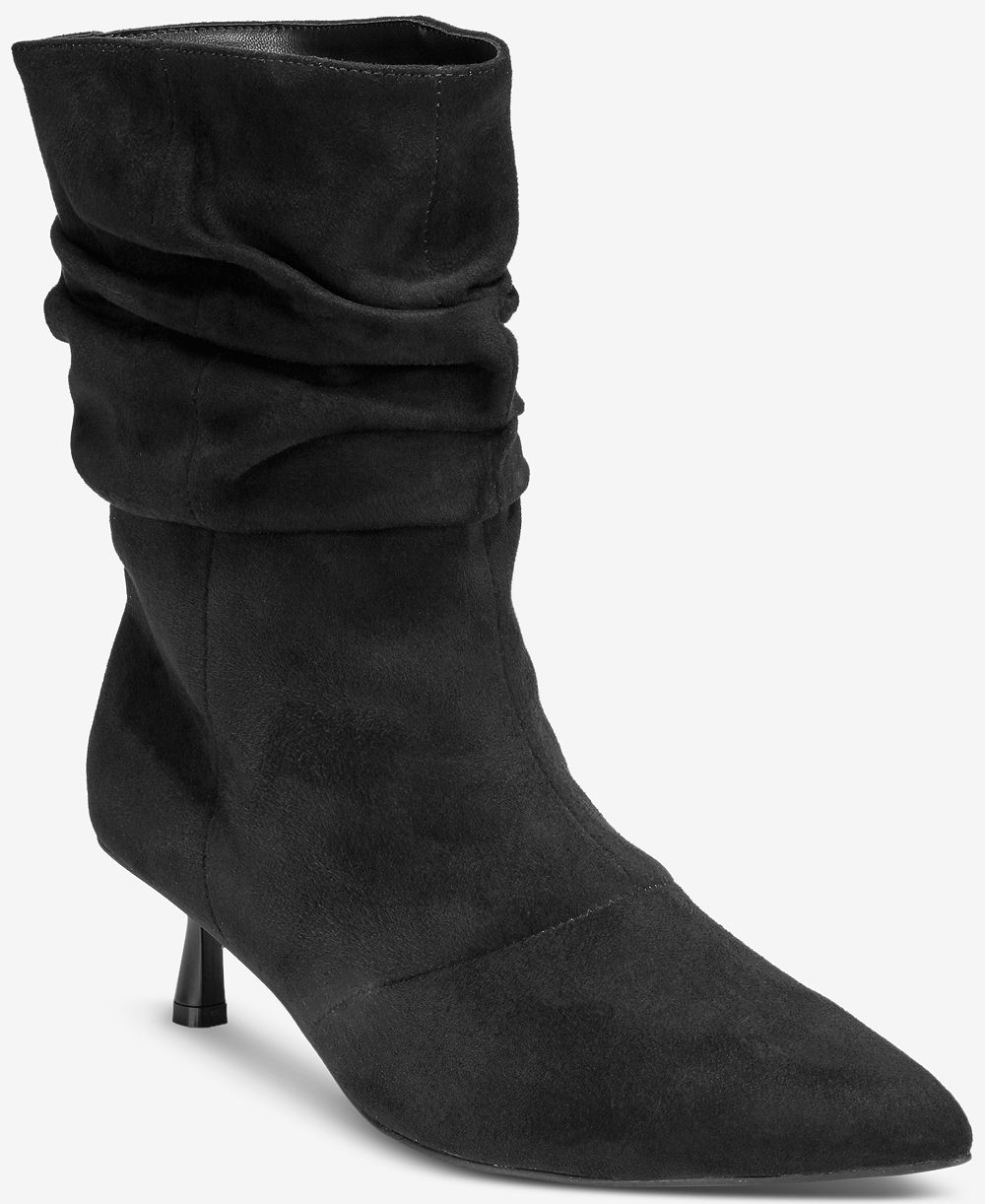 Женские сапожки SMASH Shoes Nyla с каблуком и свободным верхом – доступны расширенные размеры