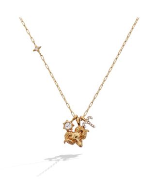 Подвеска Alex and Ani Aries Zodiac Charm Cluster Necklace