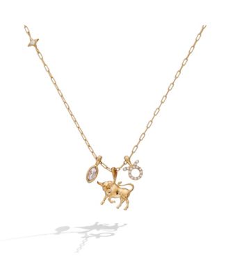Alex and Ani Taurus Zodiac Charm Cluster Necklace