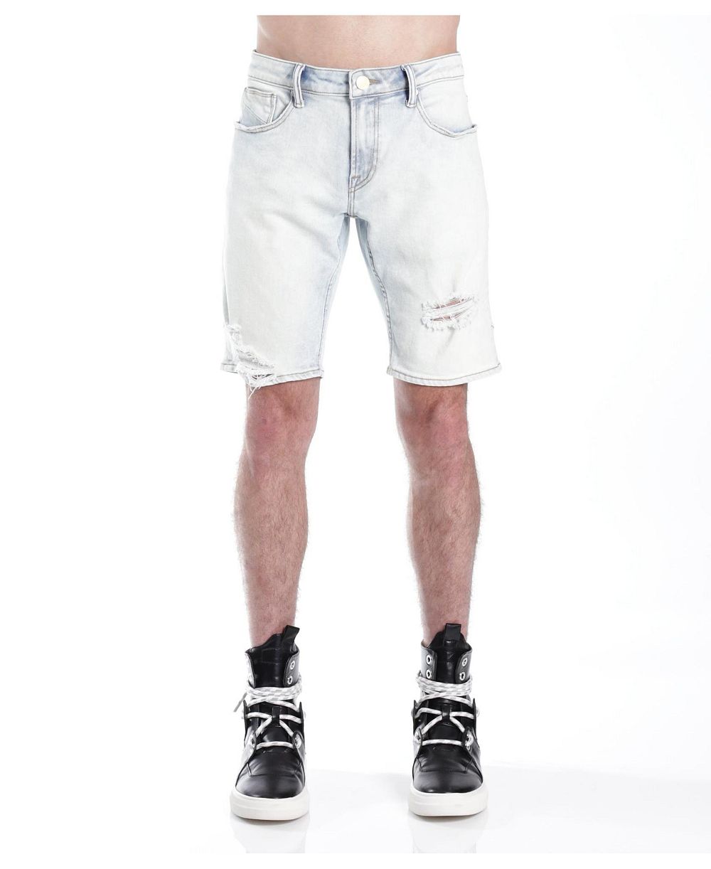 Hvman Chosen To Prevail x Cult Men's Mero Slim Short with Belt In Zephyr