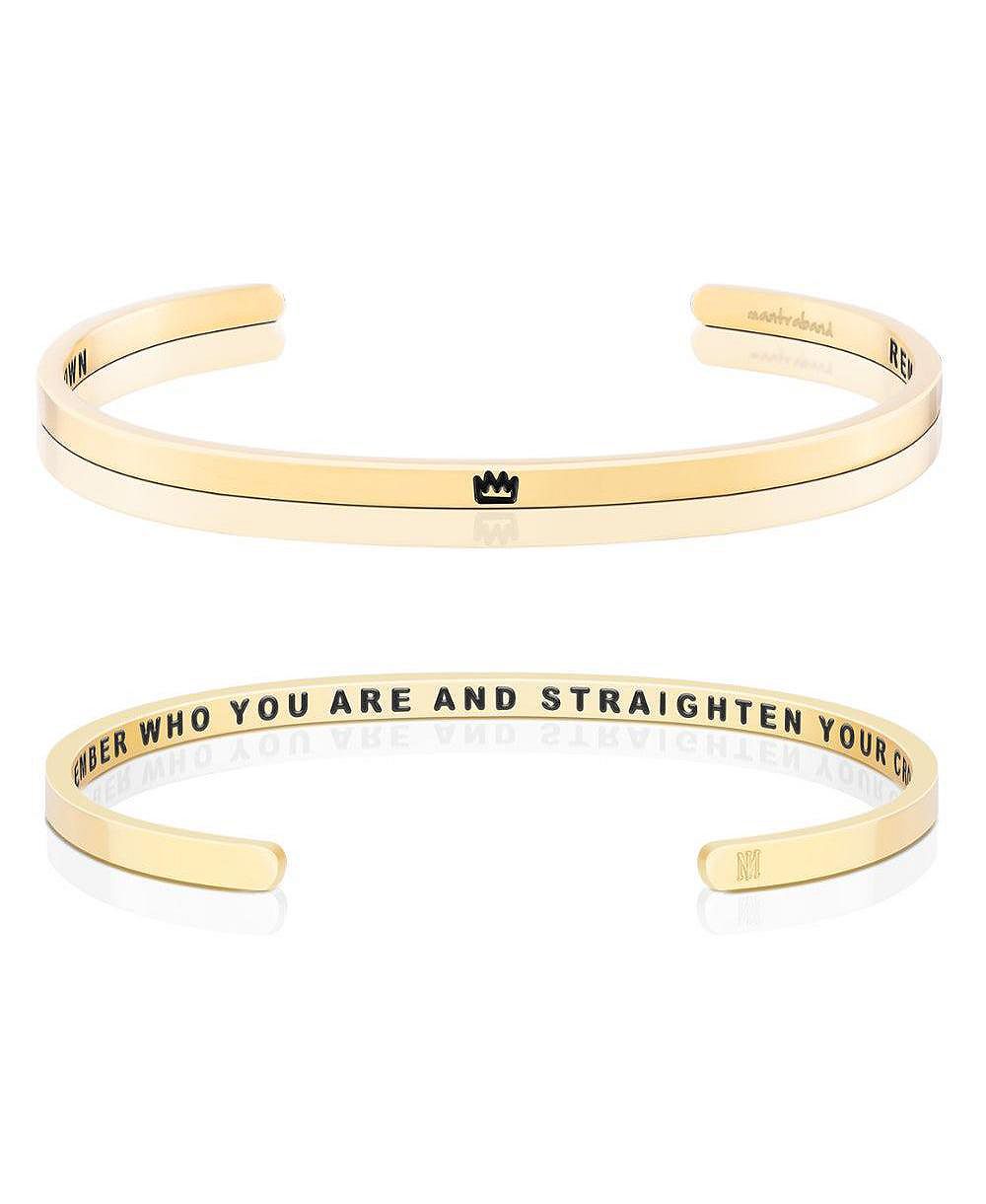 Браслет Mantra Remember Who You Are And Straighten Your Crown
