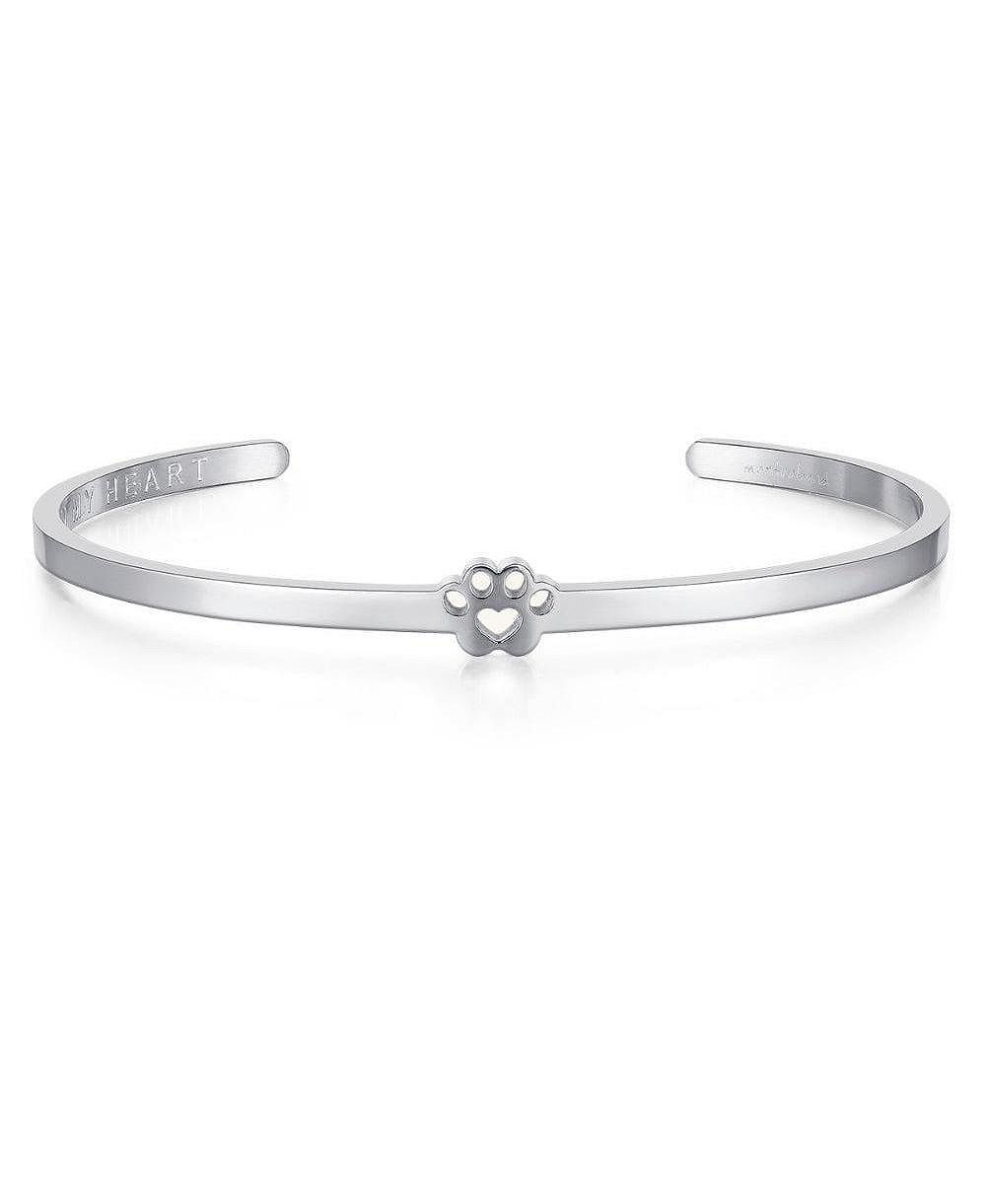 Браслет Mantra Pawprint Cuff - I Have Pawprints On My Heart