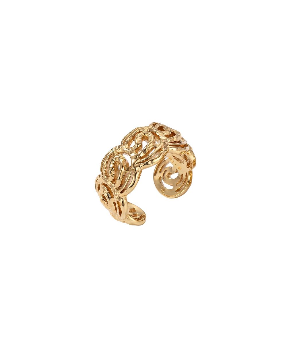 Retro Chic Mono Spiral Small Ring