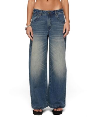 Edikted Women's Sabira Low Rise Baggy Jeans
