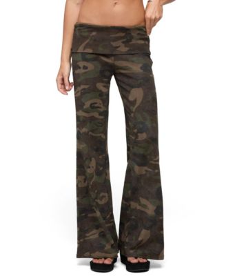 Edikted Женские широкие брюки Lumielle Camo Foldover