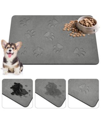 ARONKL Diatomaceous Earth Pet Feeding Mat Absorbent Non-Slip Quick Drying Easy Clean