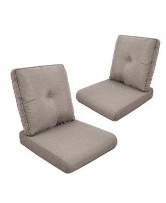 Pocassy Outdoor Cushions for Patio Furniture,Outdoor Seat Cushion Set 22 x 25 x 4Inch,Waterproof and Fade Resistant Outdoor Chair Cushions,2 Pair