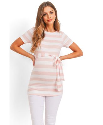 Женская туника Hello Miz Maternity Striped Tie-Waist