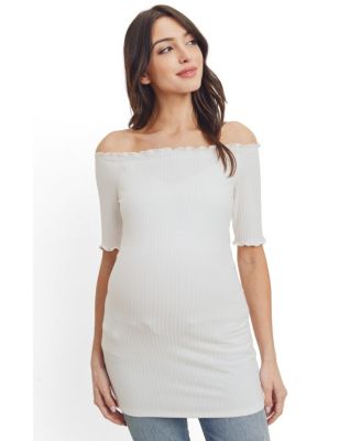 Женская туника Hello Miz Maternity Off-the-Shoulder Ribbed