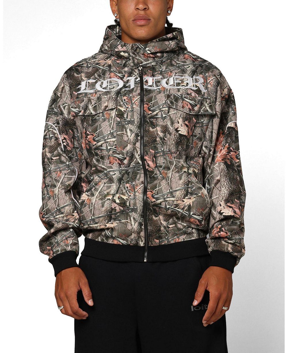 Loiter Mens Fracture Hoodie - Real Tree Camo