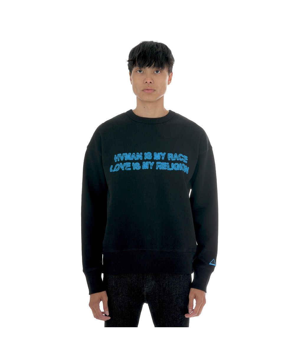 Hvman Chosen To Prevail x Cult Men's Crystal Crew Sweatshirt in Human Love