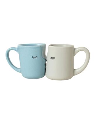 Набор фарфоровых кружек Uncommon Goods Kissing, 2 шт.