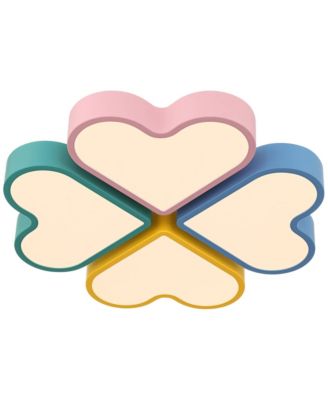 360 Lighting Macaron Heart Wide Pastel Colors LED Ceiling Light