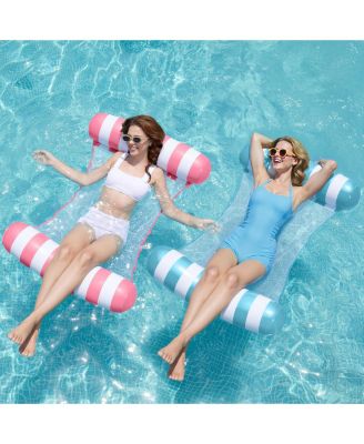 AOFAR 2 Packs Hammock Pool Floats Adults Inflatable Water Lounge Floaties