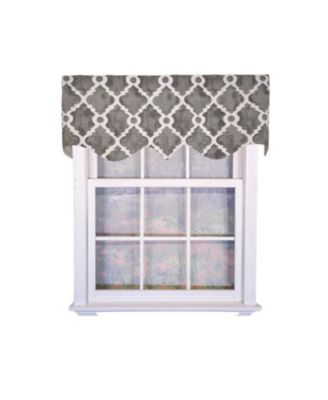 RLF Home Короткая занавеска на окно RLF Home Cotton Lattice Regal с подкладкой Ivory
