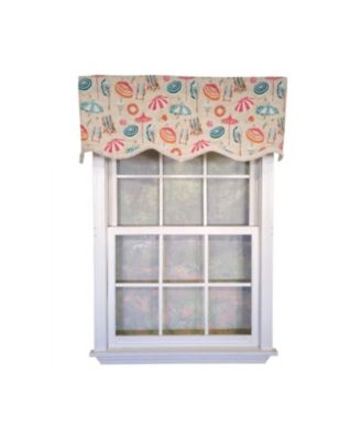 RLF Home 100percentage  Cotton Umbrellas Province With Lining Rod Pocket Window Valance