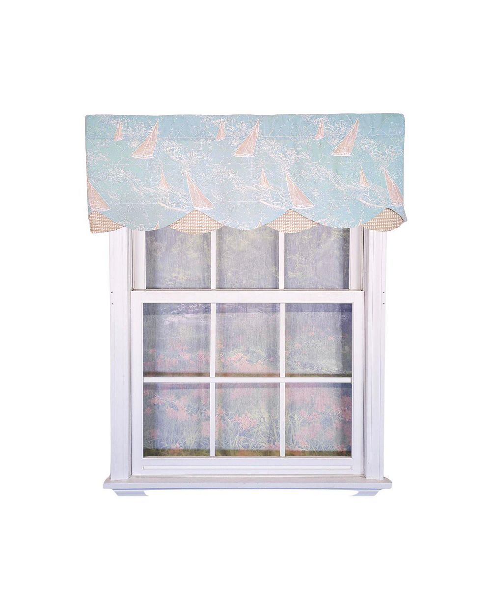 RLF Home 100percentage  Cotton Potolan Petticoat With Ivory Lining Rod Pocket Window Valance