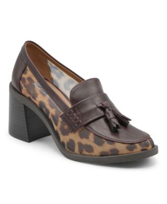 Charles David Womens Katie Chunky Heel Dress Loafer