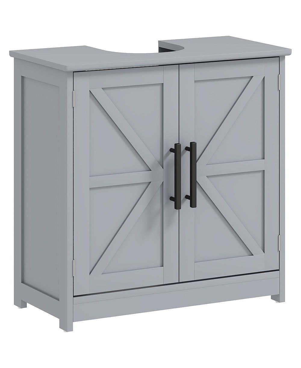 PHYING шкаф для ванной комнаты в деревенском стиле с дверцами Barn Doors и регулируемой полкой
