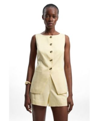 Женский жилет Karen Millen Round Neck Button Waistcoat
