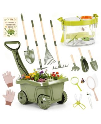 XDOVET Gardening Tools Kit Wheelbarrow House 3-5