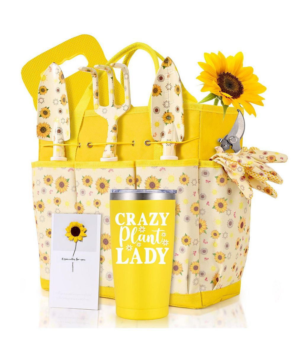 XDOVET Sunflower Patterned Gardening Tool Set