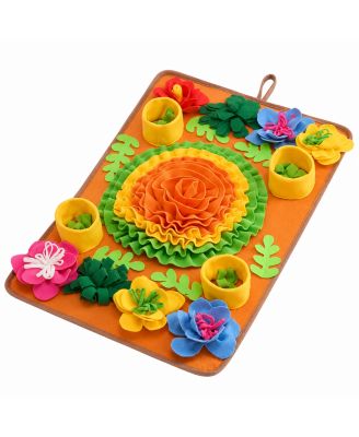 Интерактивный коврик-головоломка ARONKL Floral для собак и кошек, для развития мозга