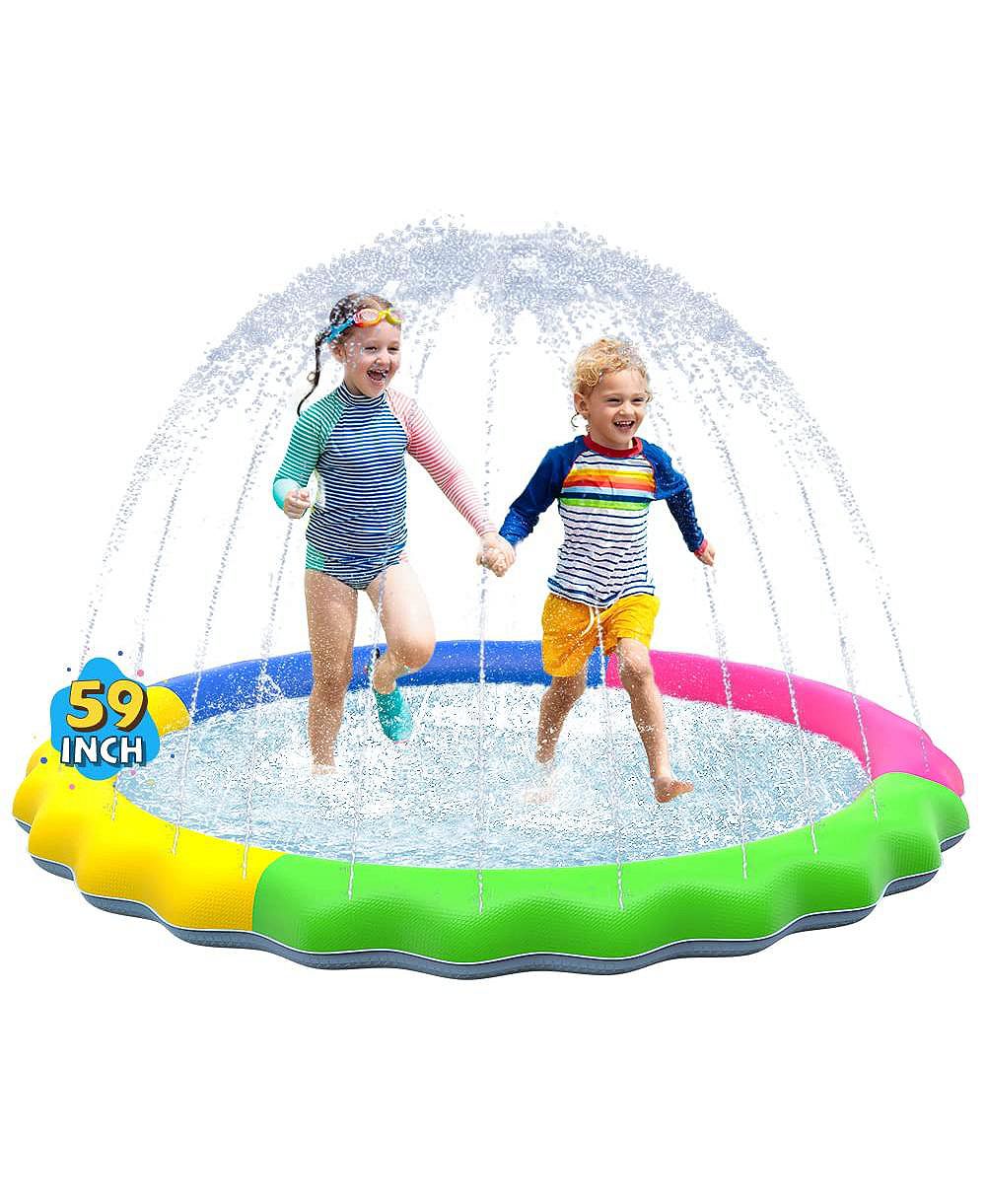Игровая площадка AOFAR 59" Non-slip Splash Pad Sprinkler Pool Outdoor Water Play Mat
