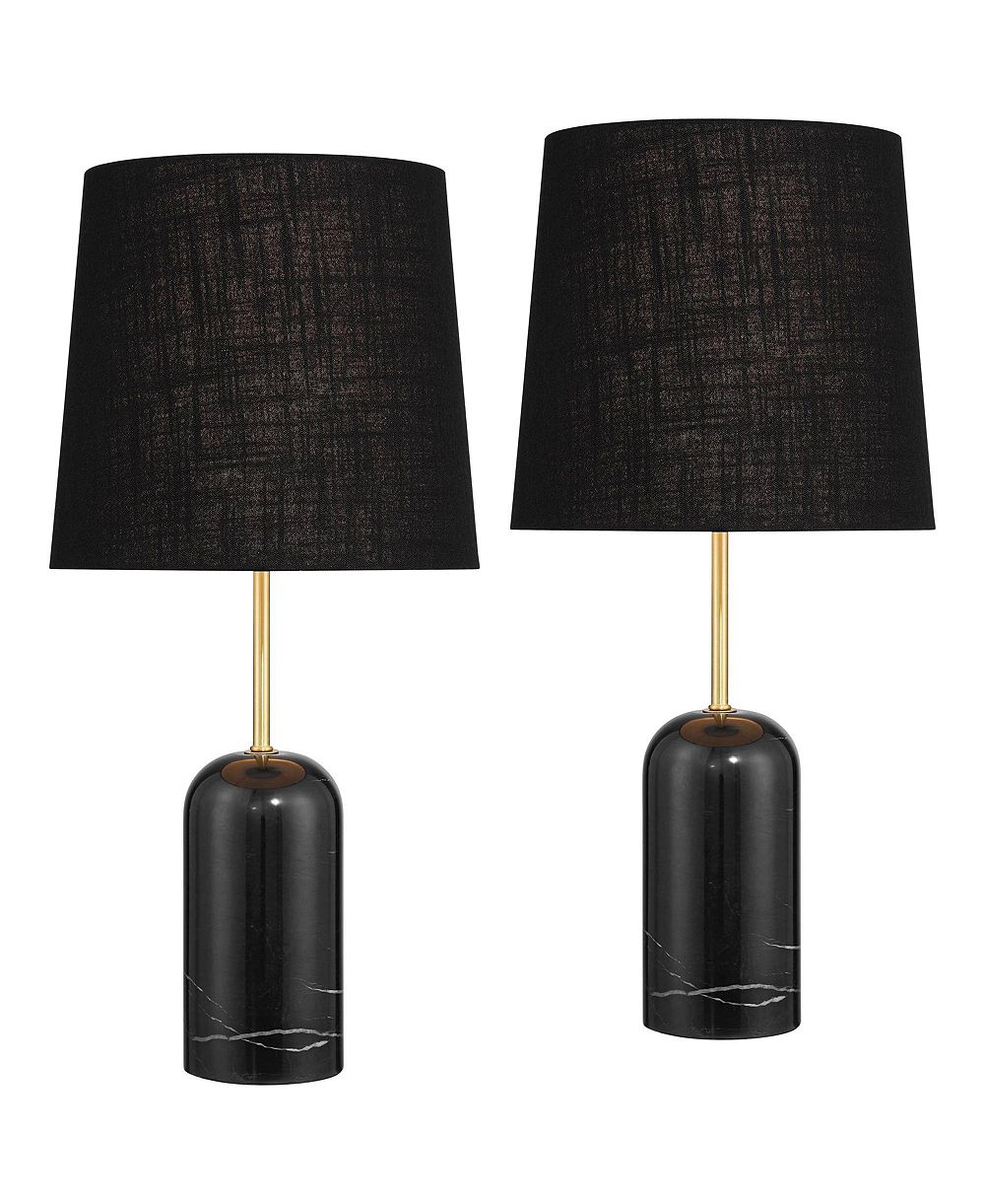 360 Lighting Daleti 25" High Marble Table Lamp Set of 2